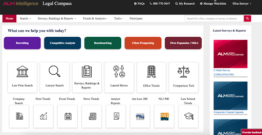 Legal Compass is the leading-edge online intelligence platform for legal professionals.